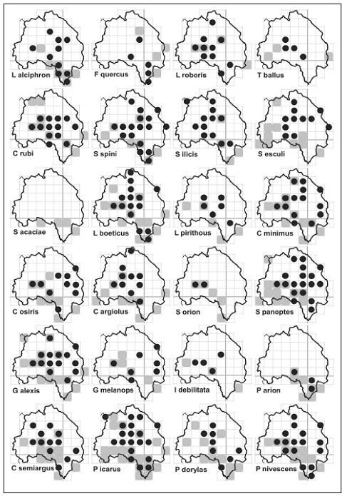 Mapas de distribución de las especies de Papilionidae (Cont)
